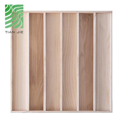 China Traditional Acoustic Panels Logging Room Soundproof Acoustic Panel Solid Wood Wood Diffuser en venta