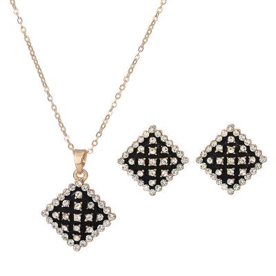 China High Quality Jewelry Set Brand Jewelry Sets High Quality Dubai Gold Cheap Necklaces And Earrings For Women Diamond Earring And Necklace Jewelry Sets for sale