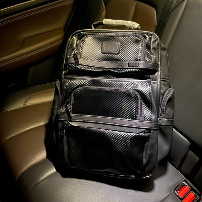 China With USB Have Logo Men's Business Full Leather Carbon Fiber Charging Backpack 2603579CB333 for sale