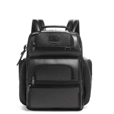 China With USB 2603579d3 men's business full leather carbon fiber rechargeable Backpack for sale