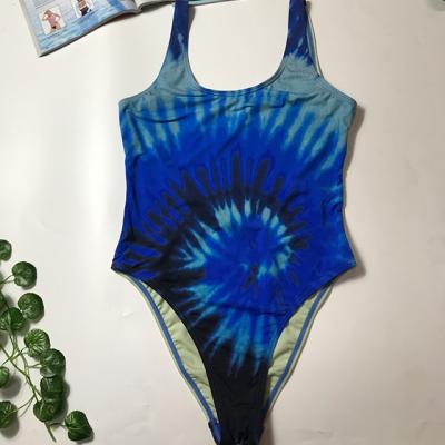 China ODM Wholesale QUICK DRY Women's Bikini Summer Women Tie Dye Print High Waisted Swimsuit Custom Tight Beach Wear QUICK DRY Women for sale