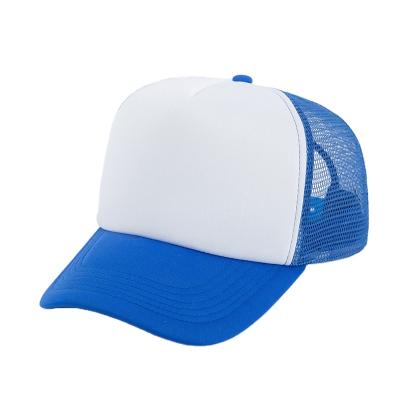 China 5-Panel Hat Fast Delivery Customize Adjustable Logo 6 Panel Foam Polyester Sun Beach Trucker Hat for sale