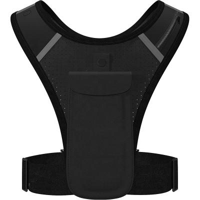 China Water Proof Custom Your Own Design And Logo With Reflective Light Chest Holder Phone Vest Running Phone for sale