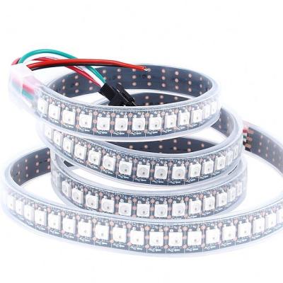 China 16.4ft WS2812B Individually LED Strip Light 5050 RGB SMD 150 Pixels Dream Variable Accessible Color Non Waterproof IP20 Black PCB 5V DC for sale