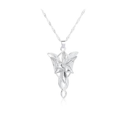 China Hiphop Princess Cubic Zircon Stone Crystals Star Pendant Necklace For Women Jewelry Birthday Gift for sale