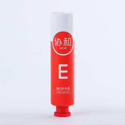 China Round tube empty cosmetic tubes for 30ml hand cream tube packaging with octagonal cover for sale