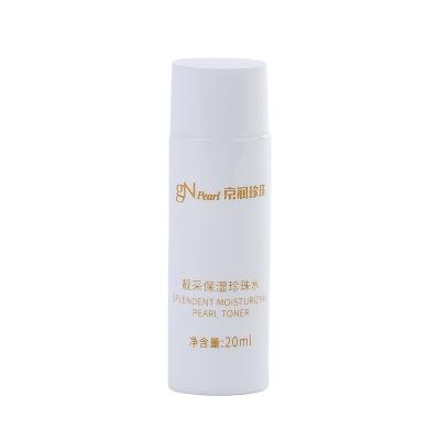 China Bottle PET Plastic Bottles 20ml White Lotion Bottles For Skincare Sample Packaging for sale