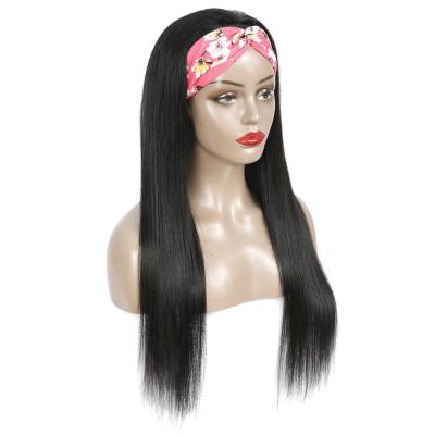 China Wholesale Price Headband Wigs Silky Straight Wave Hair , Brazilian Hair Wig With Headband for sale