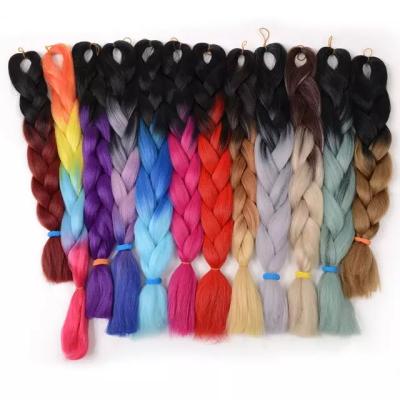 China Jumbao Hair 3 Color Toned Synthetic Braiding Hair Braiding Braid for sale