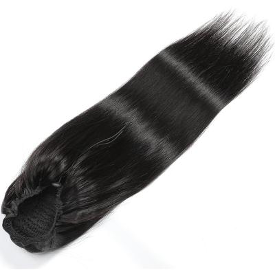 China Good Quality Drawstring Ponytail Ponytail Pony Hair Afro Hair U-tip Curly Ponytail Hair Straight Headband Real Hair for sale