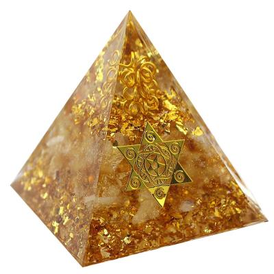 China Europe Wholesale Healing Crystals Resin Energy Orgone Organite Pyramid Crystal Crafts Gift New for sale