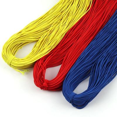 China Viable Colorful Stretch Around Polyester Wrapped Elastic Rope Cord Rope Elastic Band For Garment for sale