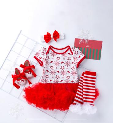 China Factory direct sales new breathable children gift set Halloween Christmas short sleeve dress for kids for sale