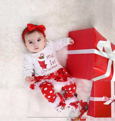 China New Hot Sale Breathable Kids Fall Baby Princess Christmas Clothing Sets Long Sleeve Dresses For Little Girls for sale