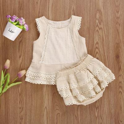 China 2021 Wholesale Casual Summer Kids Wear Two Piece Dress Little Girls Dress Sets For Kids for sale