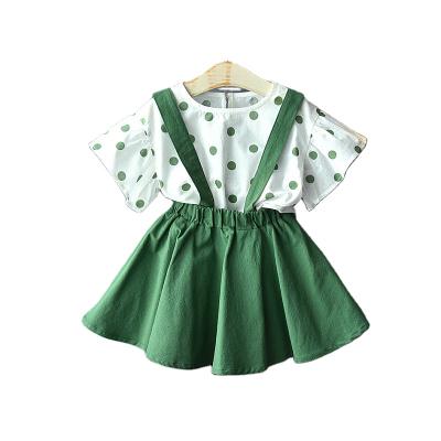 China The new and fashionable toddler girl regenerative quality china wholesale fashionable good place little girl short set for sale