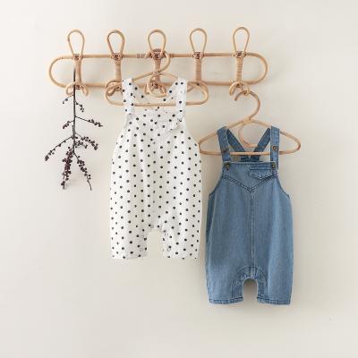 China Breathable hot sale kids products denim shorts sleeveless romper for kids made in china for sale