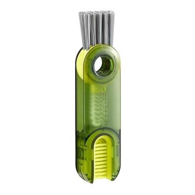 China Sustainable 3-in-1 U-Shape Multi-Functional Crevice Cleaning Household Kitchen Cup Bottle Cleaning Brush for sale