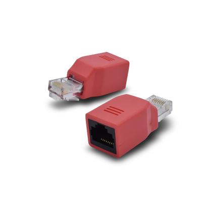 China Mobile Phone And Computer Rj 45 Male To Female Rj45 Adapter Connector for sale