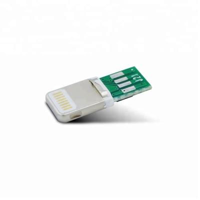 China Wholesale mobile phone and computer cheap price 8pin plug male usb connector for iphone/apple for sale