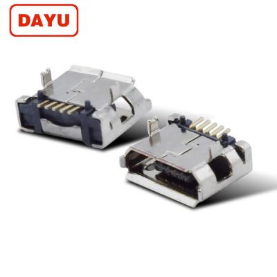 China Receptacle accepting dayu pcb factory micro usb b male connector 5 smt pcb female jacks for sale