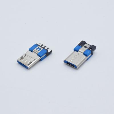 China Double Power Lock Micro USB Connector V8 5 Pin Connector Solder For USB Cable for sale