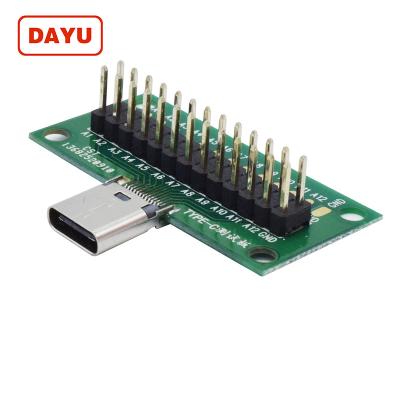 China Power USB 3.0 C C Female Connector Beta Test Jack Solder For Testing USB Cable for sale