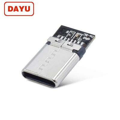 China Movable & Cheapest Type C USB C Connector Computer Male USB 2.0 Jack Solder For Samsung Oppo Vivo Huawei Cable for sale