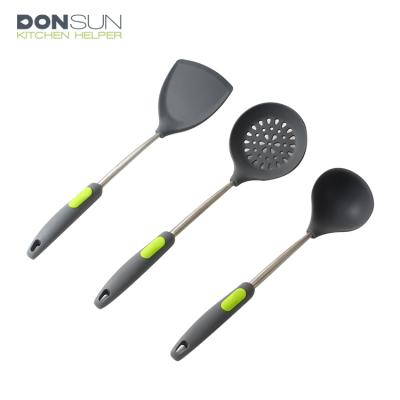 China Amazon Success Utensils Sustainable Premium Kitchen Cooking Set Silicone Soft Kitchen Utensils for sale