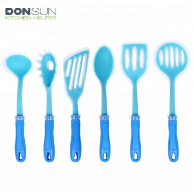 China Viable Silicone Kitchen Blue Cookware Sets For Cooking Kitchen Gadgets Tools for sale