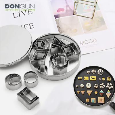 China Stainless Steel Cookie Cutters Viable Bulk Shapes Customized Cookie Stamp Cookie Cutter Different Shapes for sale