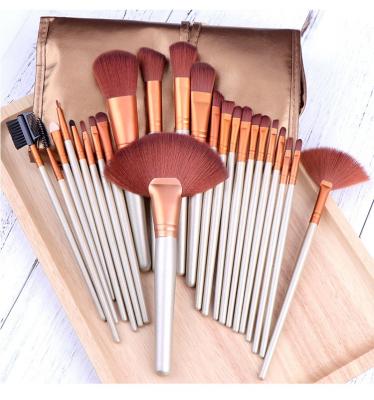 China Angular Blush Brush 24PCS High Quality Tool Eye And Foundation Professional Makeup Brush for sale