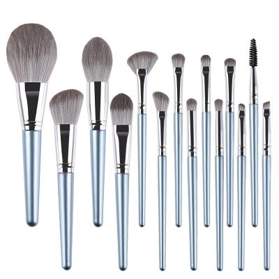 China Angular blush pink wholesale makeup brush tube makeup manufacturers make up brushes for sale