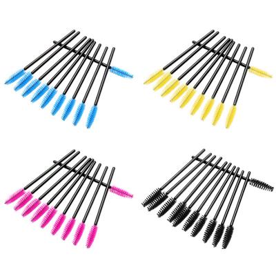 China Wholesale Disposable Makeup Ladies Makeup Rod Eyelash Brush Spiral Portable Mini Cavity Brush for sale