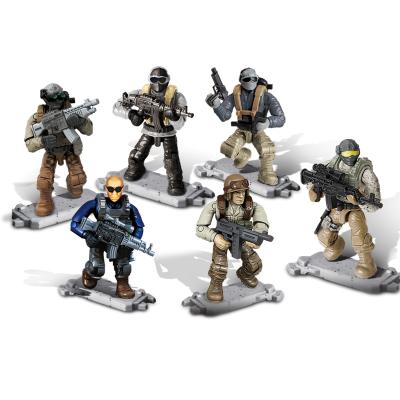 China Cartoon Toy Military Building Block Toy Soldier Mini Figure Army Building Block DIY Building Toy for sale