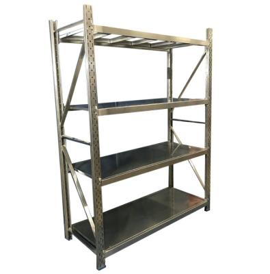 China Best Selling Corrosion Protection Good Quality Stainless Steel Rack Storage Rack Stainless Shelf Warehouse for sale