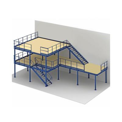 China Hot Selling Heavy Duty Corrosion Protection Rack Warehouse Mezzanine Floor Selective Racking System for sale