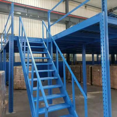 China 2022 New Design Heavy Duty Corrosion Protection Rack Mezzanine Floor Racking Selective Electrostatic Coating System for sale