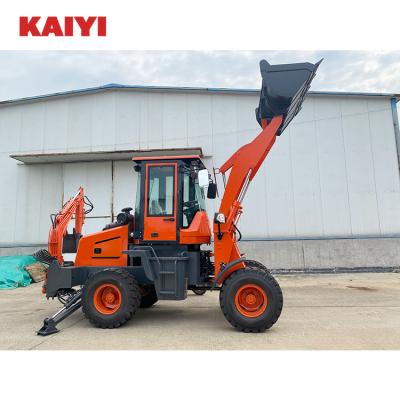 China Construction Material Stores Four Wheel Drive Small Backhoe Loader Crushes Soil And Shovels Into A Farm Two Busy Loader for sale