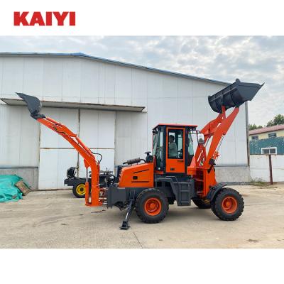 China Building Material Shops Diesel Engine Excavating Wheel Backhoe Loader for sale