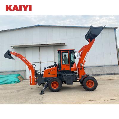 China Building Material Shops New KAIYI Small Backhoe Loader Price Ex-factory Sale Backhoe Loader Front Loader Price For Garden Engineering Construction for sale