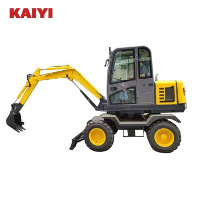 China Hotels Flood Cheap Buggy Wheeled Excavator For Construction 7-18 Ton 40 Wheel Excavator for sale