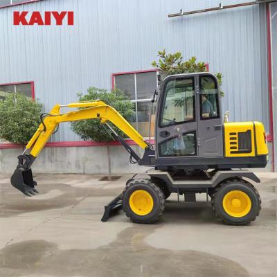 China Hotels Sale Hydraulic 8 Tons 7 Tons 6 Ton Crawler Excavator Mini 4 Ton 5 Ton Excavator Wheel Excavator for sale