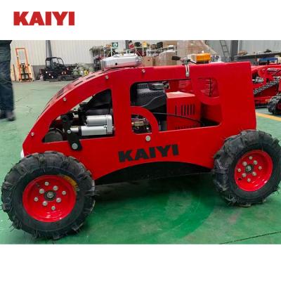 China Gasoline Anti-skid Robot Field Mower Wheel Mower And Crawler Mower For Sale for sale