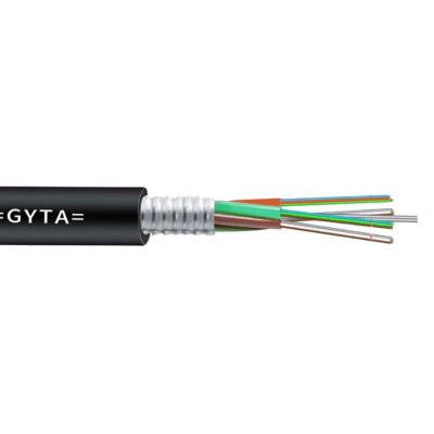 China Networking 36 Armored Core Metal Outdoor Price Per Meter Fiber Optic Cable GYTA Glow Fiber Optic Cable for sale