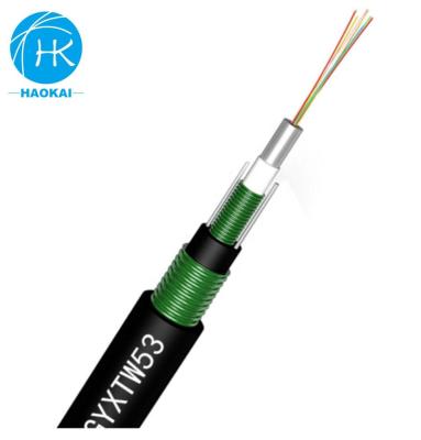 China Networking Unitube Armored Outdoor Conduit Prices Gyxtw 4 Core Fiber Optic Optic Cable for sale