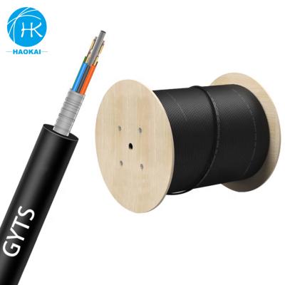 China Networking 1 Kilometer Price 24 Core Single Mode Fiber Optic Cable GYTA / GYTS for sale