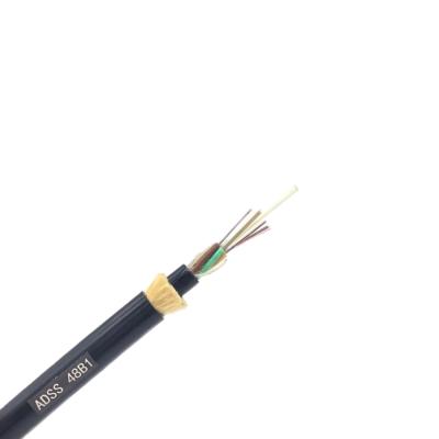 China Outdoor fiber optic cable g652d 24 core optic self-supports ADSS for sale