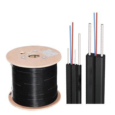 China Outdoor FTTH FTTB FTTX Network GJYXCH 1 2 4 Core SM FTTH Interfaces Self Supporting Cable G657A LSZH Fiber Drop Cable for sale