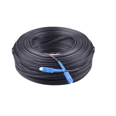 China Communication Ftth Fiber Optic Drop Wire G657A1 SM SC-SC Simplex Drop Cable Patch Cord for sale